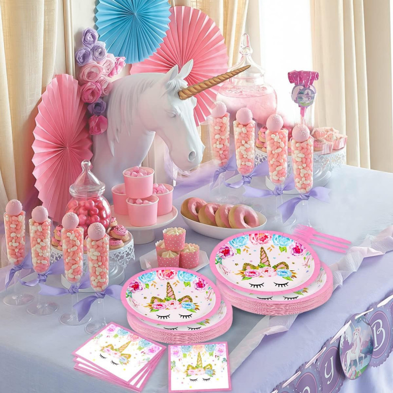 Unicorn rođendanske salvete za devojčice