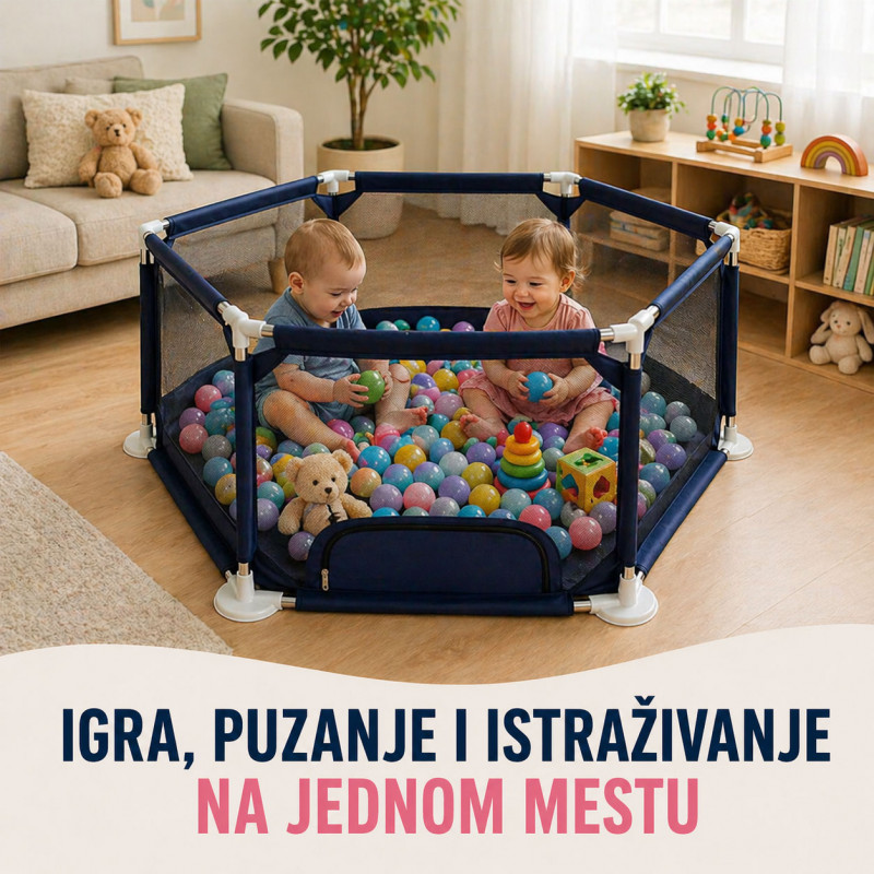 Sigurna dečija ogradica za igru – prostor za bezbrižnu igru - Baby Playpen