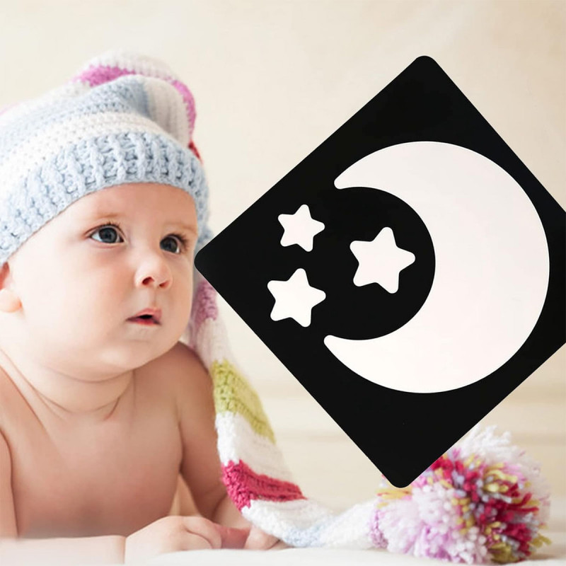 Baby Vision level 1 - crno-bele edukativne kartice za bebe (0-3 meseca)
