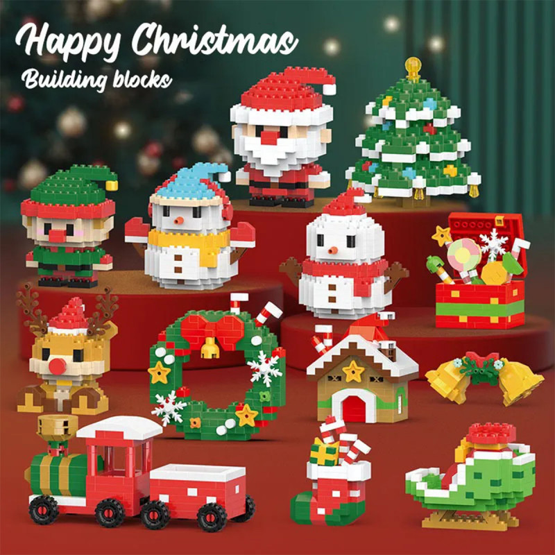 Praznični kovčeg sa blagom od kockica -184 delova radosti