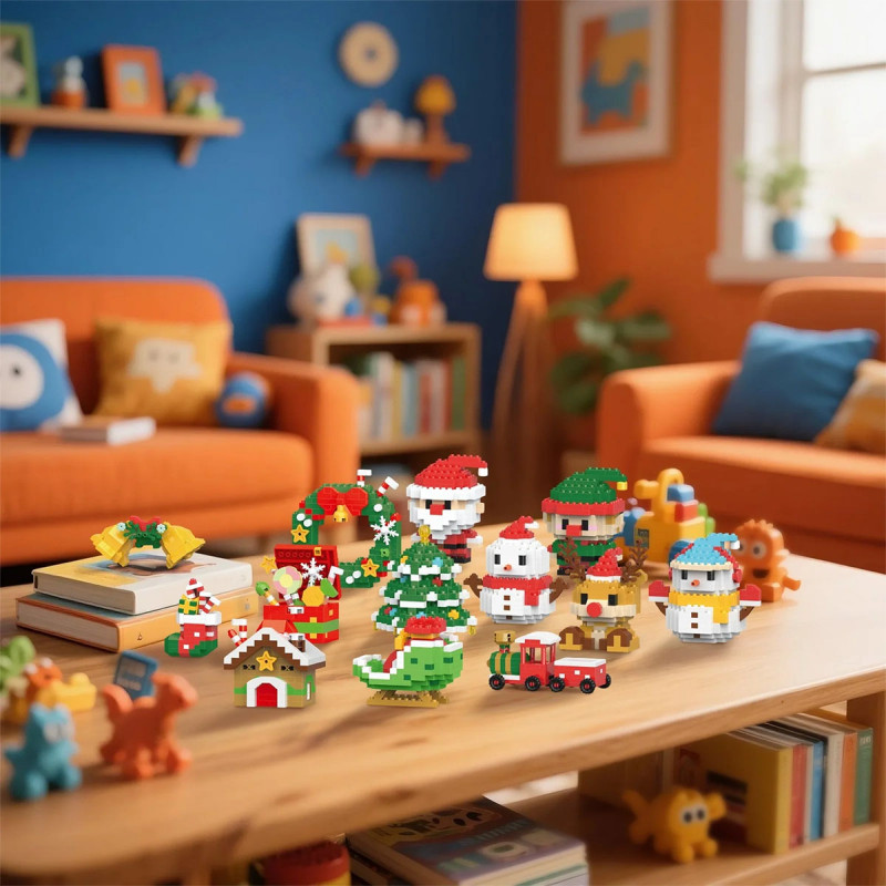 Praznični kovčeg sa blagom od kockica -184 delova radosti