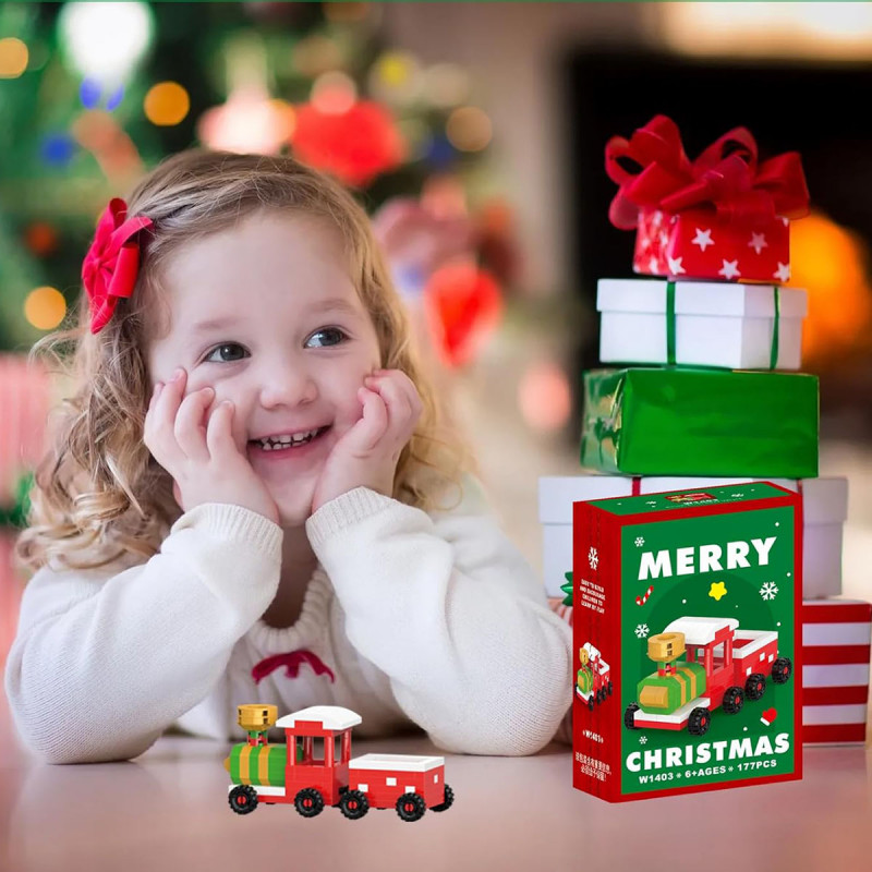 Praznični vozić od kockica - 177 delova radosti