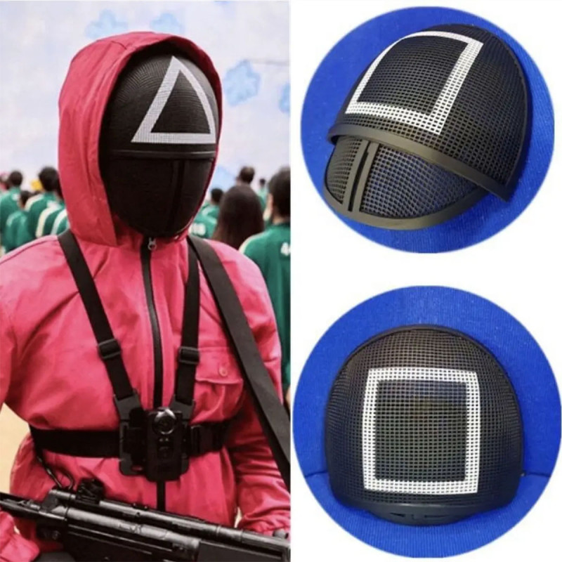 Maska iz serije Squid Game - autentičan izgled za svaku priliku