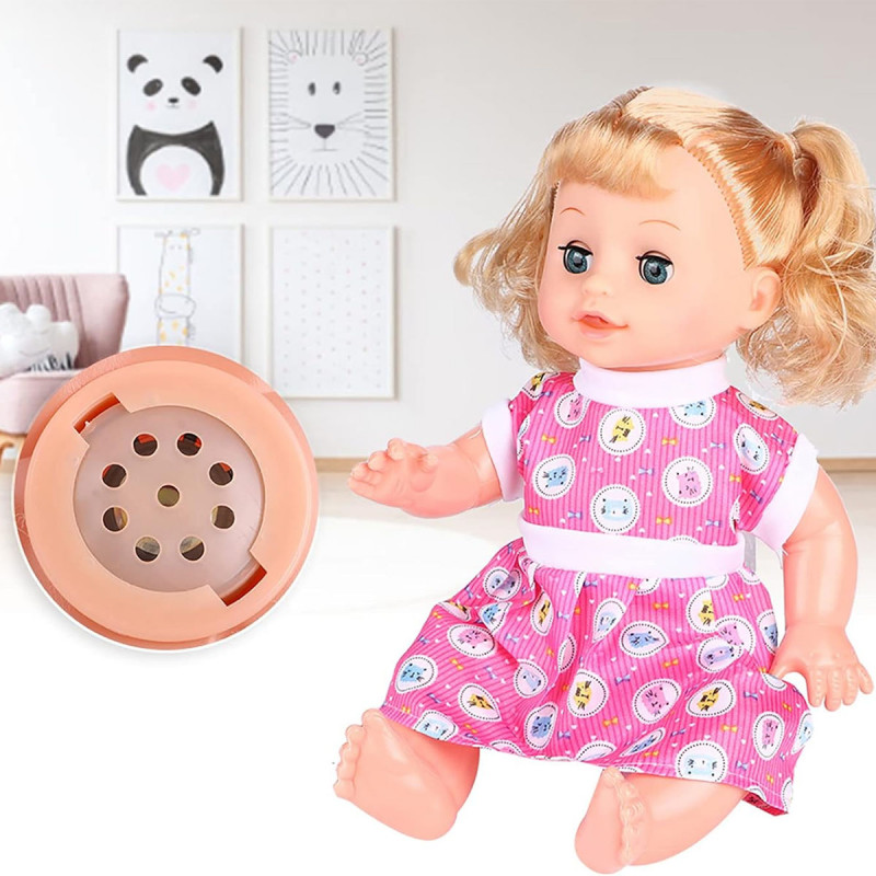 4u1 set - Interaktivna lutka sa flašicom, pelenom i nošom