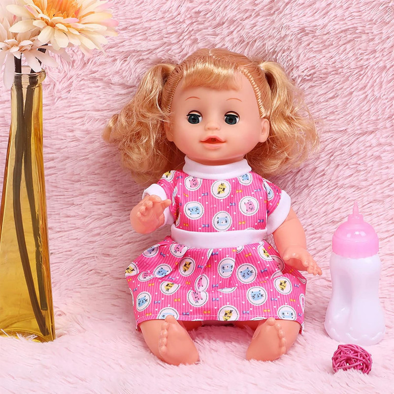 4u1 set - Interaktivna lutka sa flašicom, pelenom i nošom