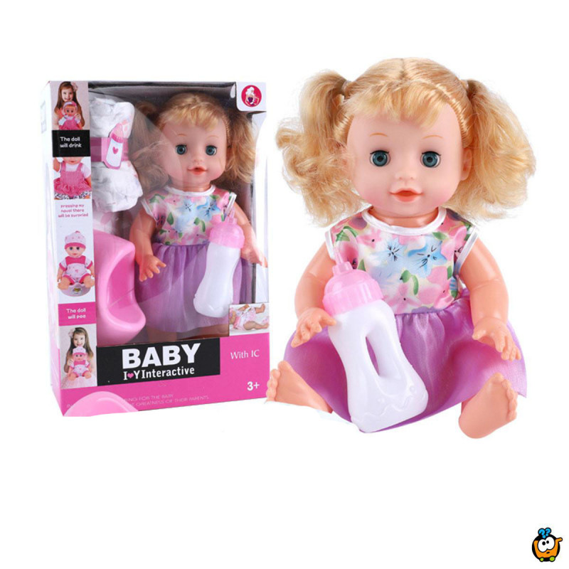 3u1 set - Interaktivna lutka sa flašicom i cuclom