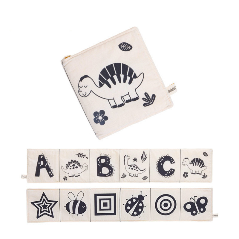 Cotton Vision Fence - Pamučna crno-bela ogradica za bebinu kolevku