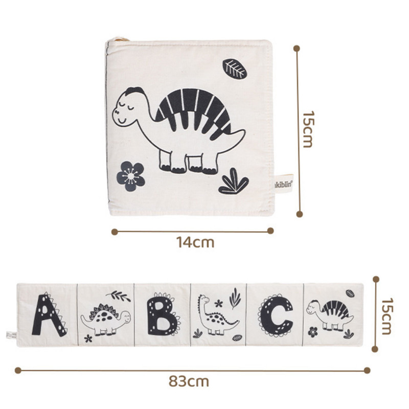 Cotton Vision Fence - Pamučna crno-bela ogradica za bebinu kolevku