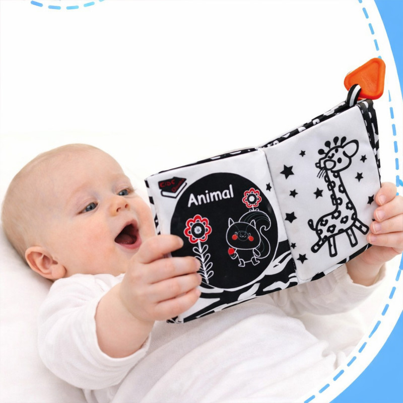 Baby Vision Book - kontrasna platnena knjiga za bebe