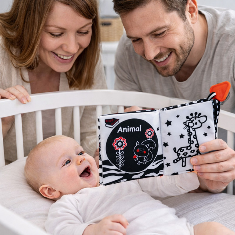 Baby Vision Book - kontrasna platnena knjiga za bebe