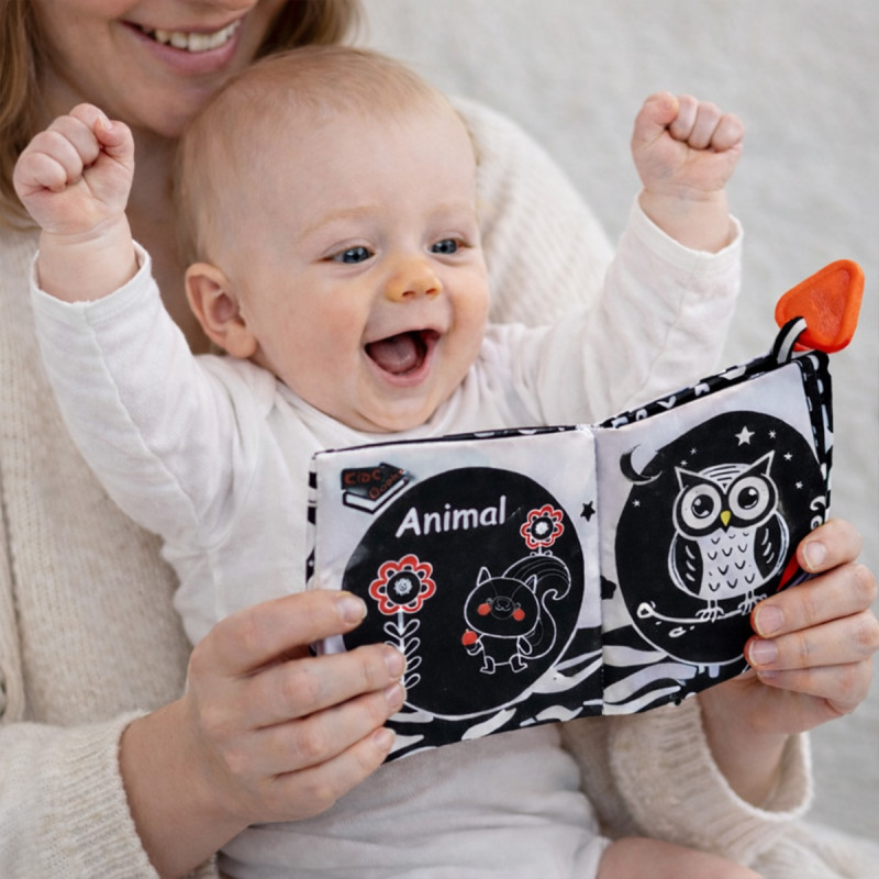 Baby Vision Book - kontrasna platnena knjiga za bebe