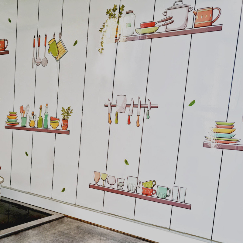 Kitchen Wall 1m x 60cm – Vodootporni stiker za kuhinju