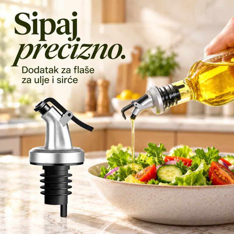 Dodatak za flaše - za precizno doziranje ulja i sirćeta