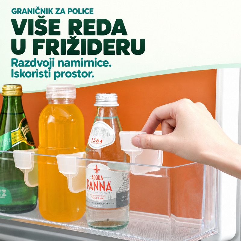 Graničnik za police u frižideru