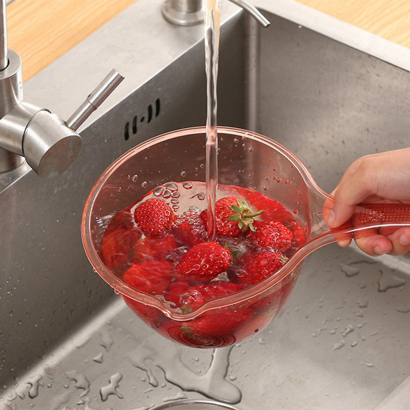 Prozirna posuda sa drškom za pranje voća i povrća