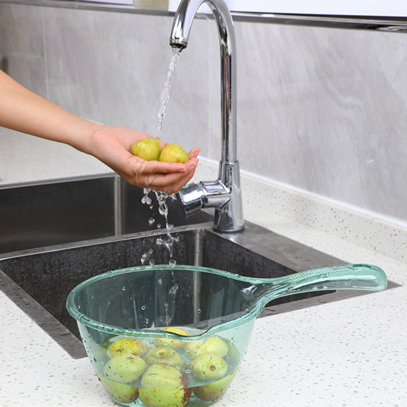 Prozirna posuda sa drškom za pranje voća i povrća