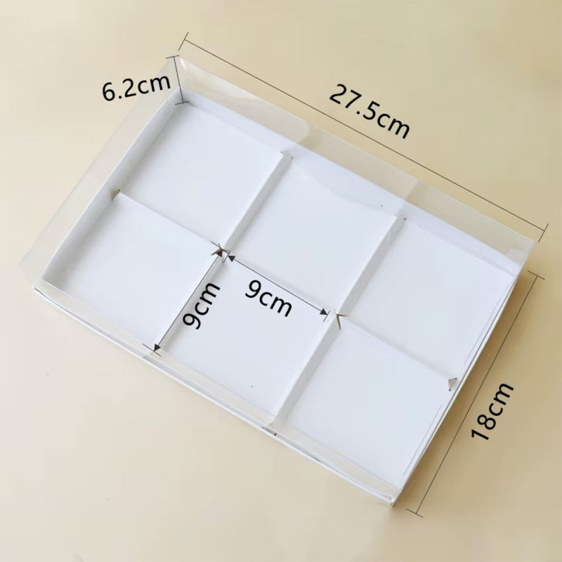 SweetBox - pakovanje od 10 kutija za kolače sa 6 pregrada