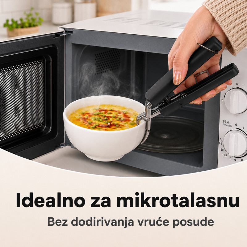 Hvataljka za vrele činije i posude – sigurno vađenje bez opekotina