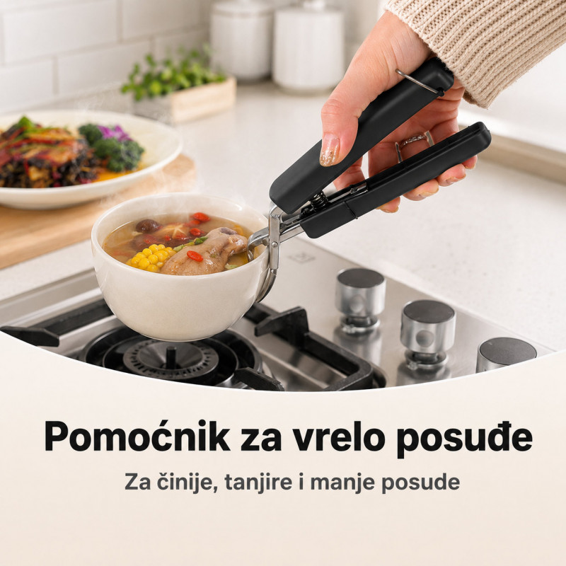 Hvataljka za vrele činije i posude – sigurno vađenje bez opekotina