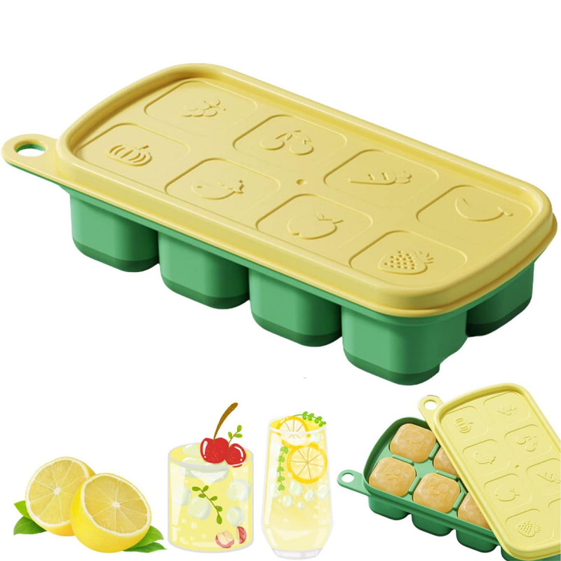 Silikonski kalup za velike kocke sa poklopcem