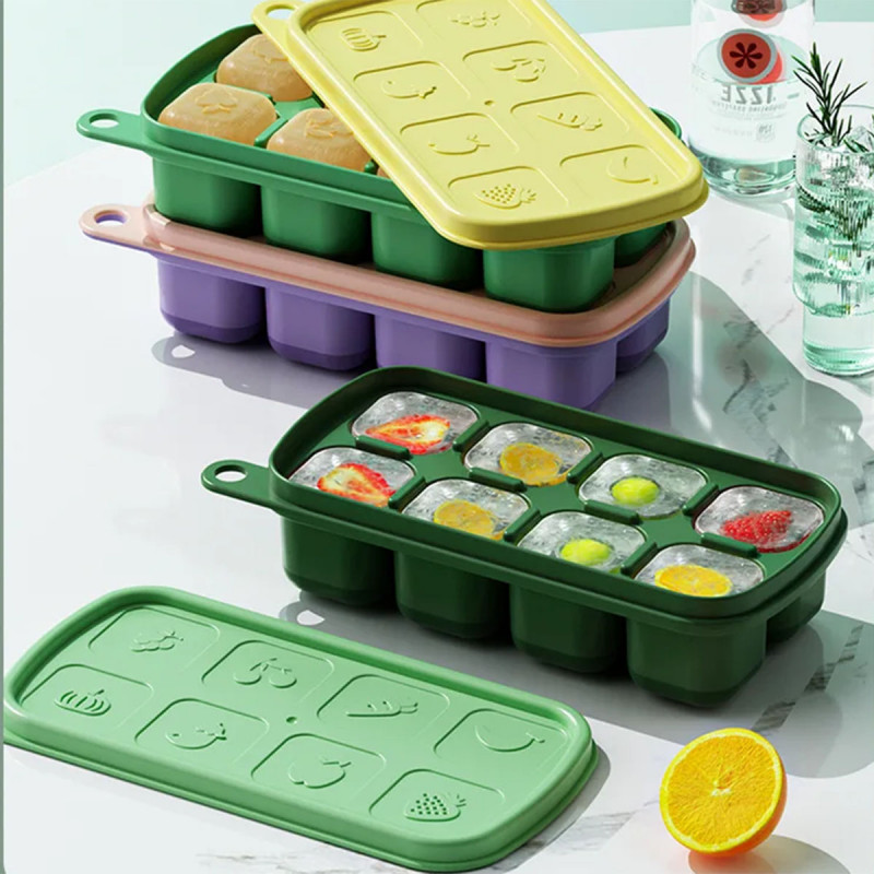 Silikonski kalup za velike kocke sa poklopcem
