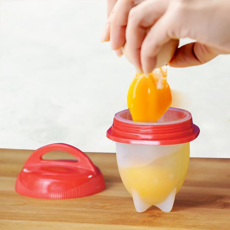 Silikonske posudice za kuvanje jaja bez ljuske - set od 6 kom