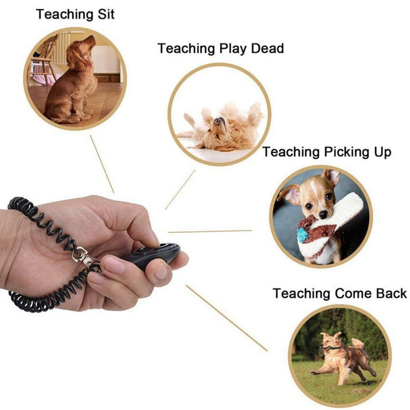 Dog Training Clicker - Narukvica sa priveskom za dresuru psa