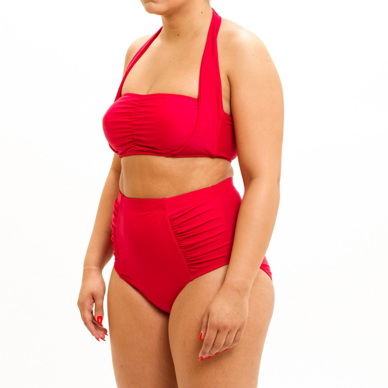 Dvodelni ženski kupaći kostim - PLUS SIZE - CLASSIC RED