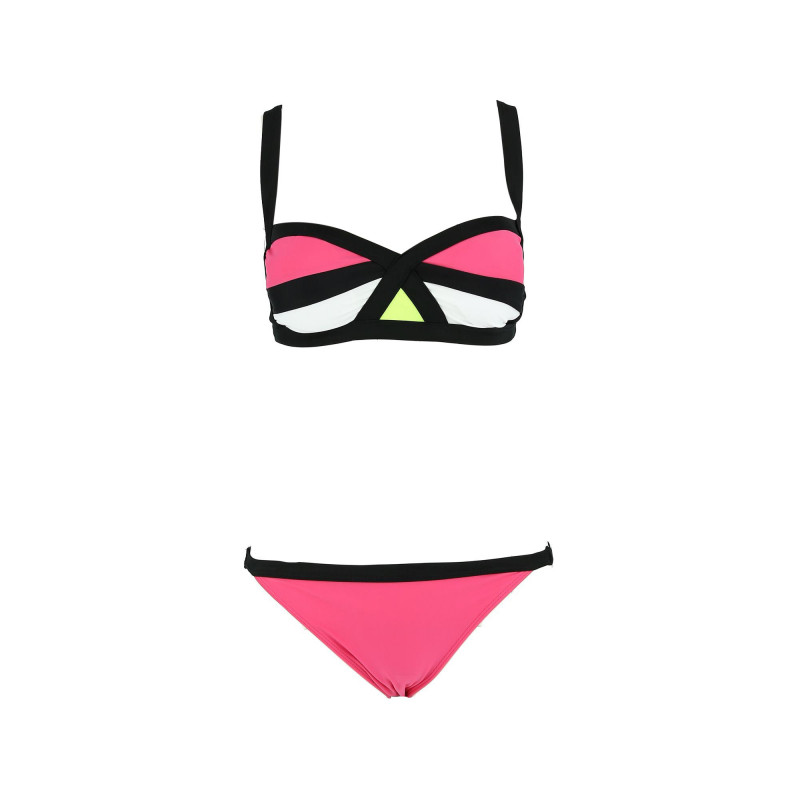 Dvodelni ženski kupaći kostim - MODERN MIX PINK