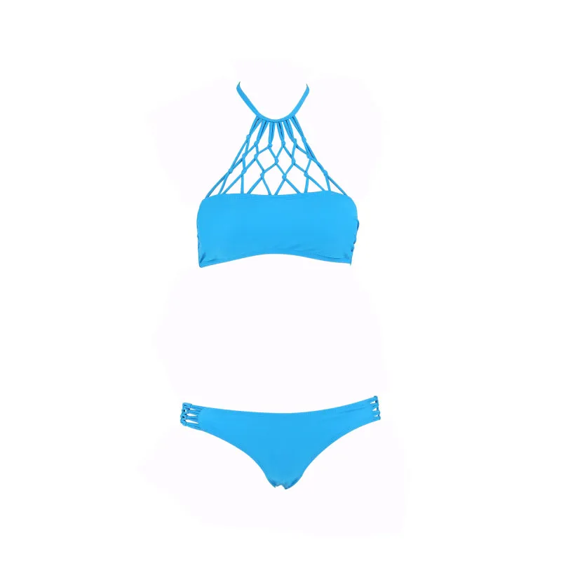 Dvodelni ženski kupaći kostim - SUPERMESH BLUE
