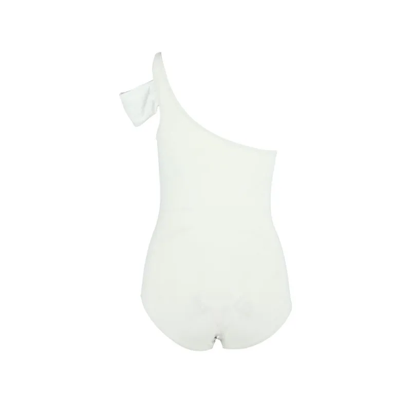 Jednodelni ženski kupaći kostim - PLUS SIZE - FEMME WHITE
