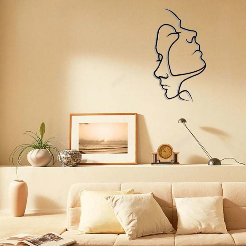 Art Face ornament - Umetnička zidna figura sa portretima