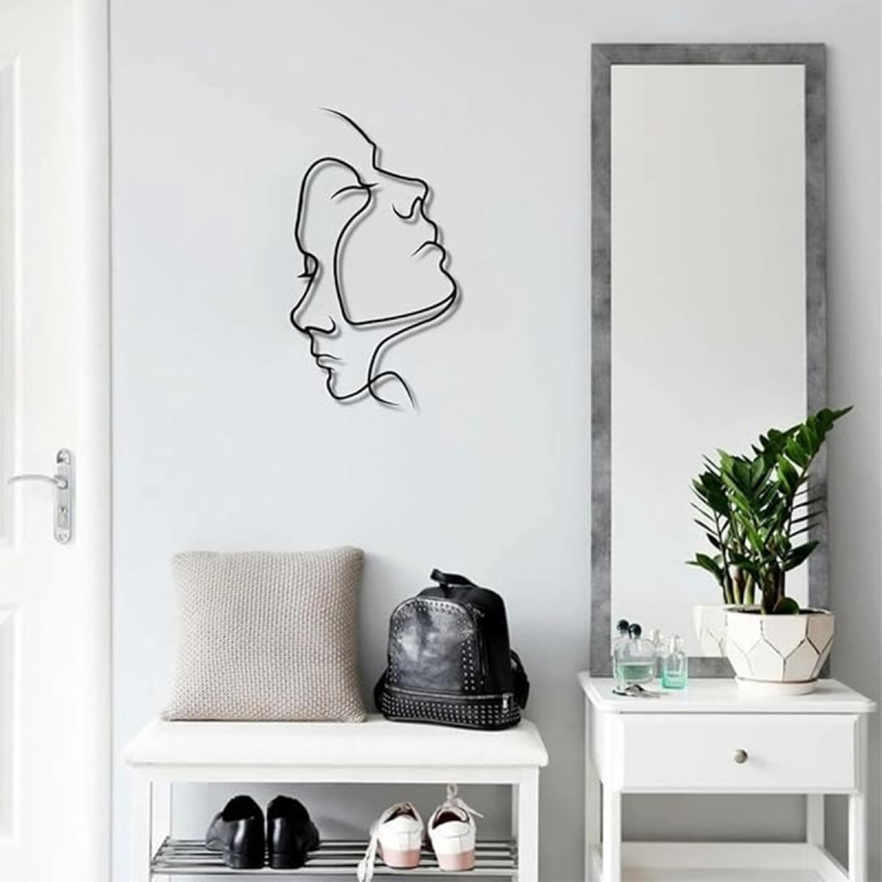 Art Face ornament - Umetnička zidna figura sa portretima