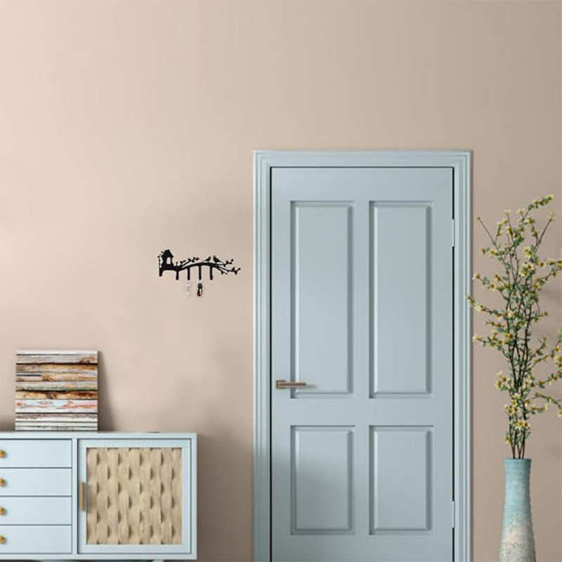 Key house - Metalni zidni stalak sa dve ptičice