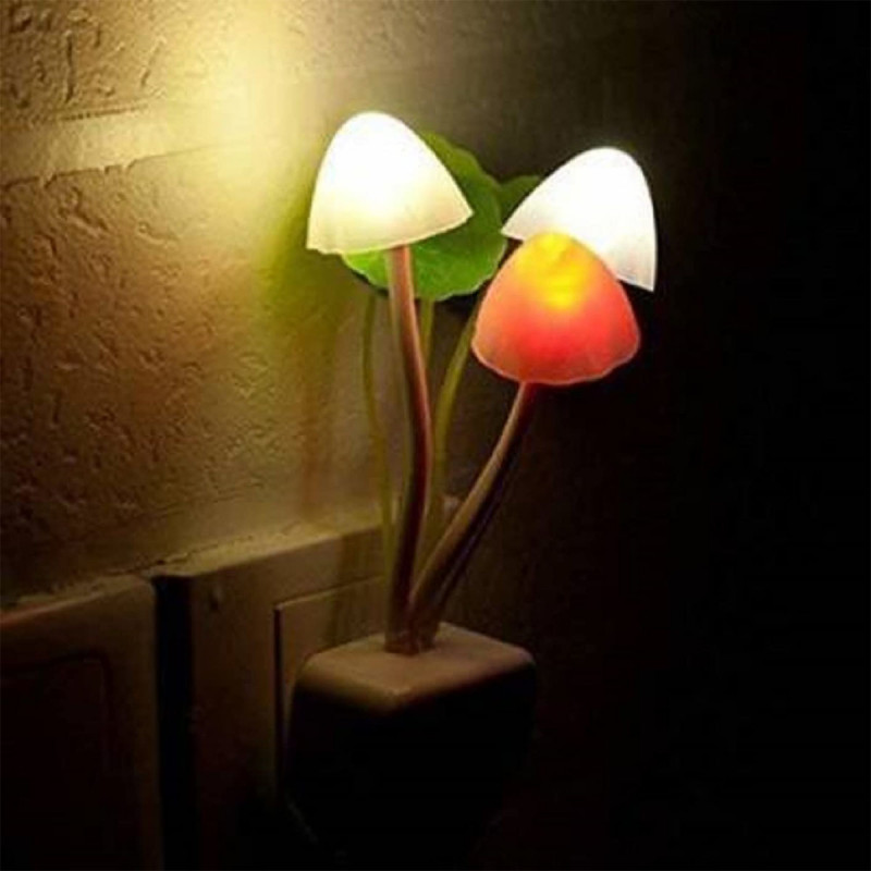 Svetlucave pečurke – Dekorativna lampa za utičnicu