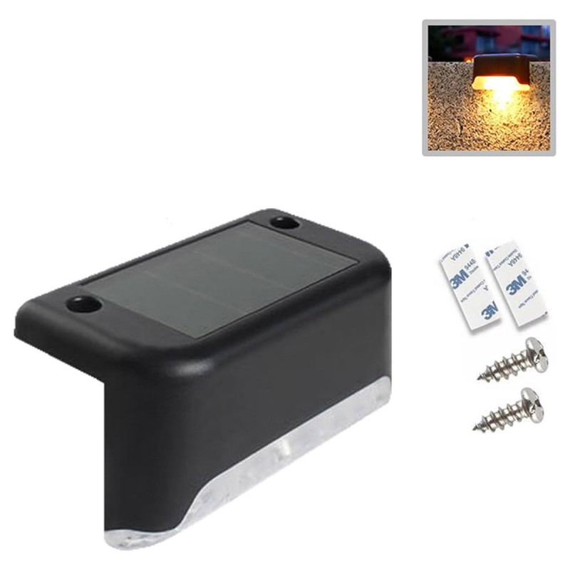 Solarno LED osvetljenje za stepenice i ogradu - set 4 lampe