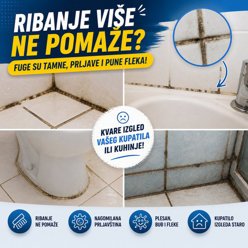 Magičan marker za fuge - Neka fuge opet budu kao nove!