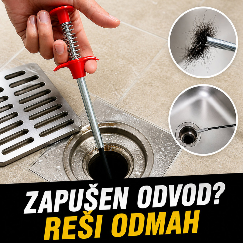 Alat za otčepljivanje odvoda za 10 sekundi i to bez hemije