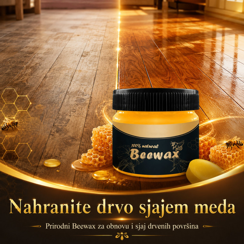 BEEWAX pčelinji vosak za drvo – obnova, sjaj i zaštita nameštaja