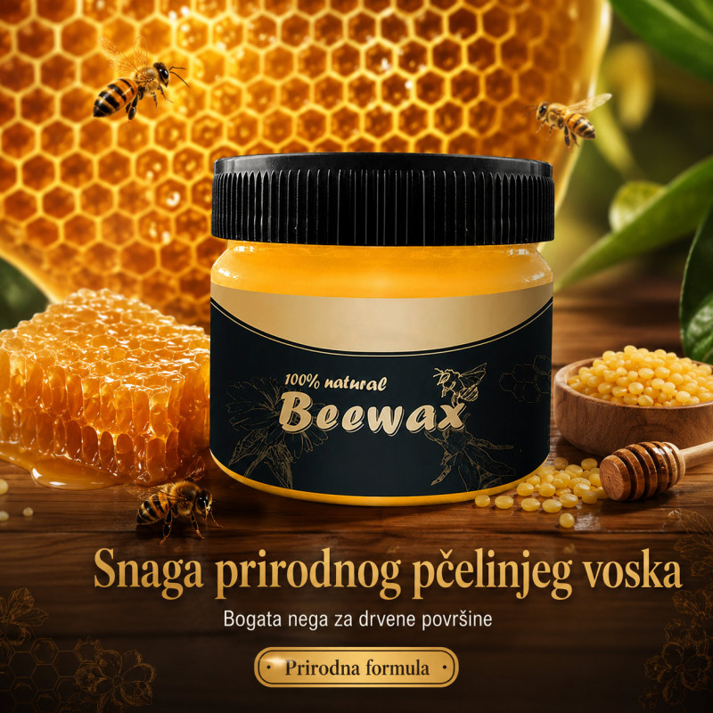 BEEWAX pčelinji vosak za drvo – obnova, sjaj i zaštita nameštaja