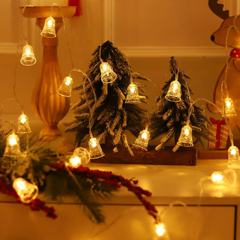 Jingle Bells – Ukrasne lampice u obliku zvončića 10m