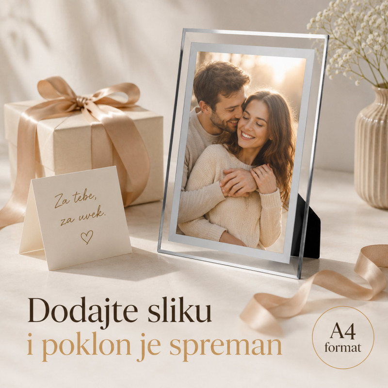 A4 stakleni ram za slike, diplome i postere 21 x 29,7 cm