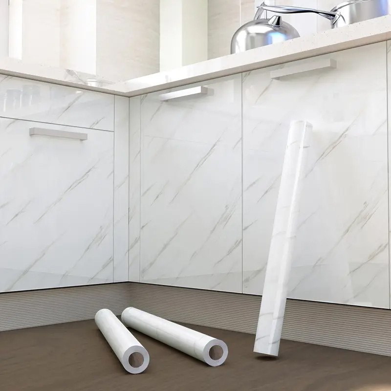Sjajna vinil tapeta za nameštaj Marble dezen - 5m rolna