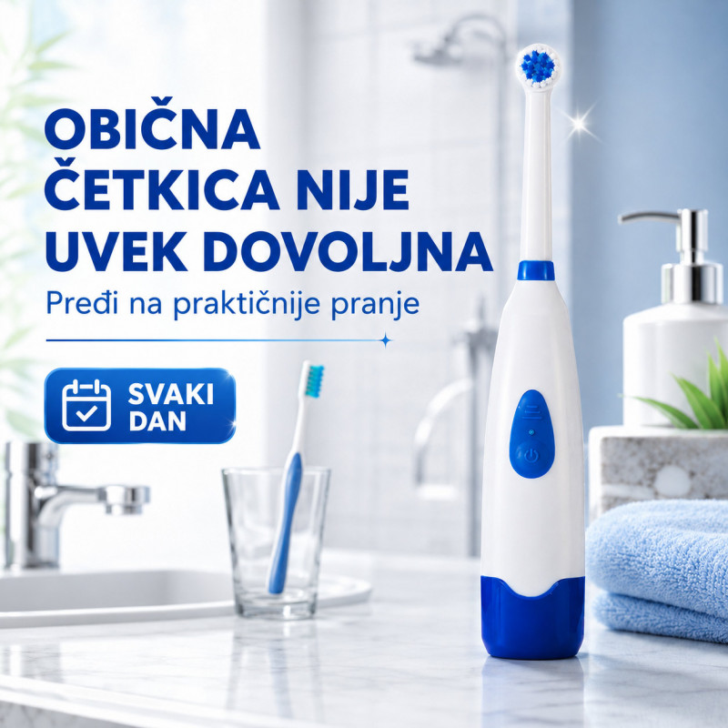 ProWhite električna četkica za lakše pranje zuba + 2 nastavka