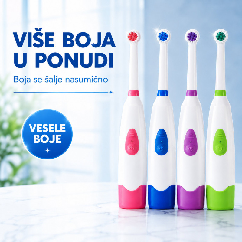 ProWhite električna četkica za lakše pranje zuba + 2 nastavka
