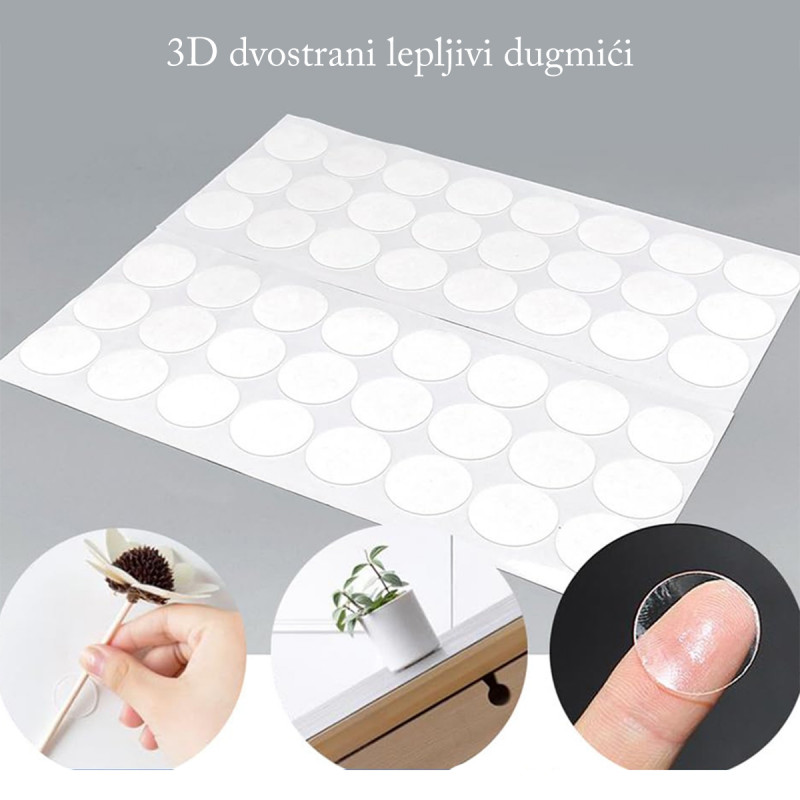 3D Dvostrani lepljivi kružići 