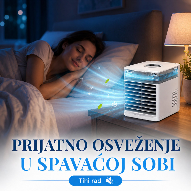 Mini prenosiva klima za osveženje – rashladi svoj kutak za par trenutaka