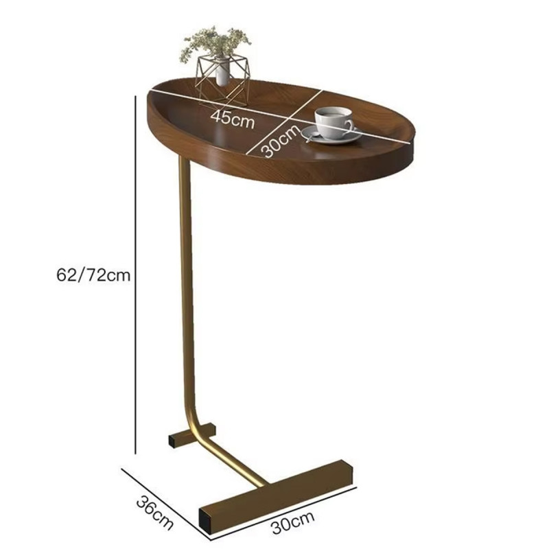 Gold Side C table - elegantni pomoćni stočić