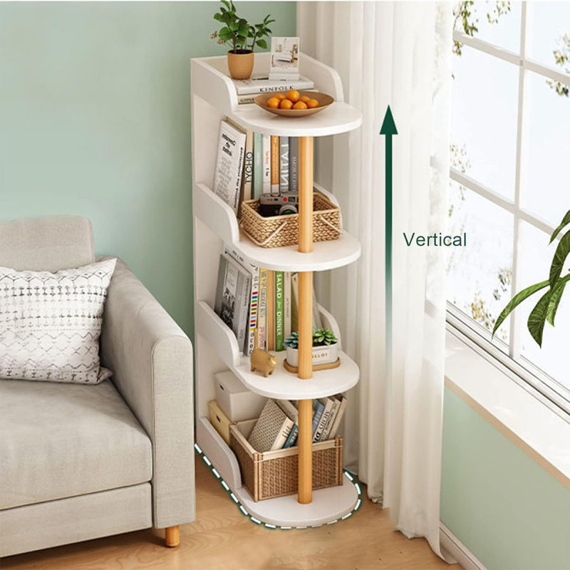 Moderna drvena polica na 4 nivoa