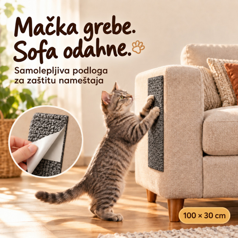 Samolepljiva podloga za mačke i zaštitu nameštaja